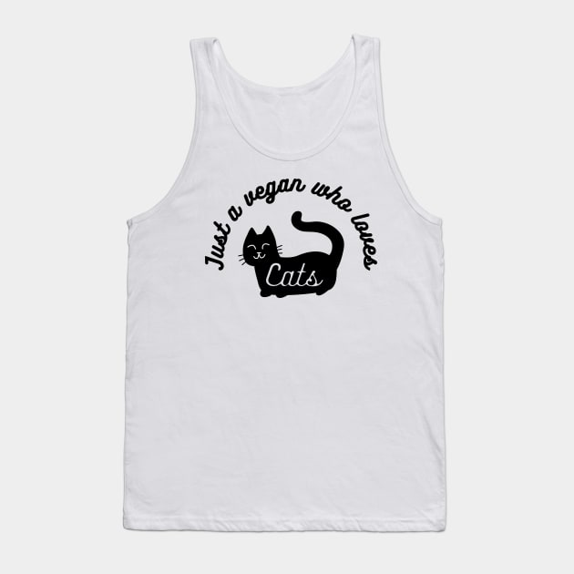 Just a vegan who loves Cats Tank Top by Randa'sDoodles